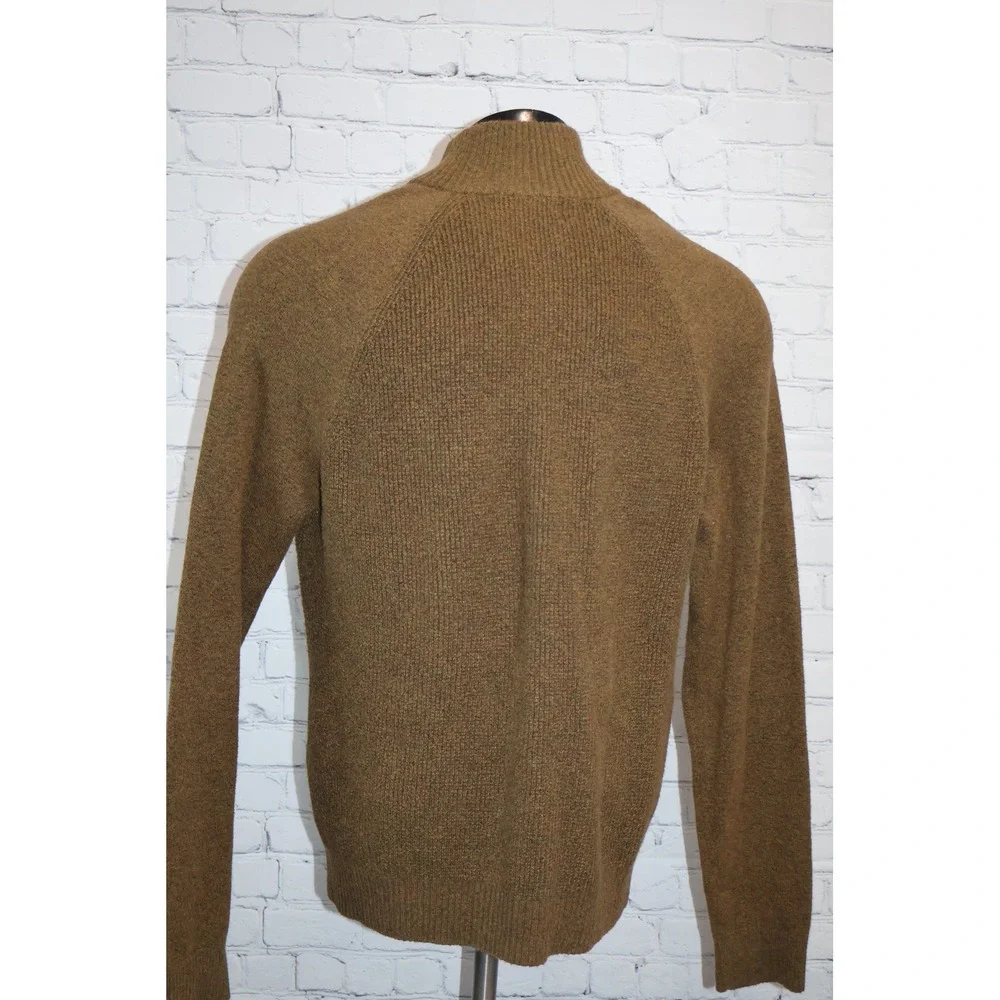 Banana Republic Sweater Mens XL Brown Mock Neck Button Pullover Henley